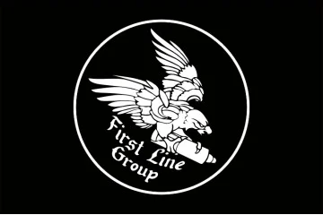 Флаг Подразделения «First Line» ГУР МОУ. Вариант-05 Флаг Подразделения «First Line» ГУР МОУ. Вариант-05