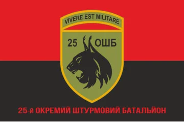 Флаг 25 ОШБ (отдельный штурмовой батальон) ВСУ. Вариант-10 Флаг 25 ОШБ (отдельный штурмовой батальон) ВСУ. Вариант-10