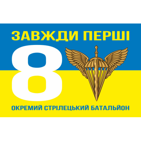 Прапор 8 ОСБ (окремий стрілецький батальйон) 78 ОДШП ДШВ ЗСУ. Варіант-11
