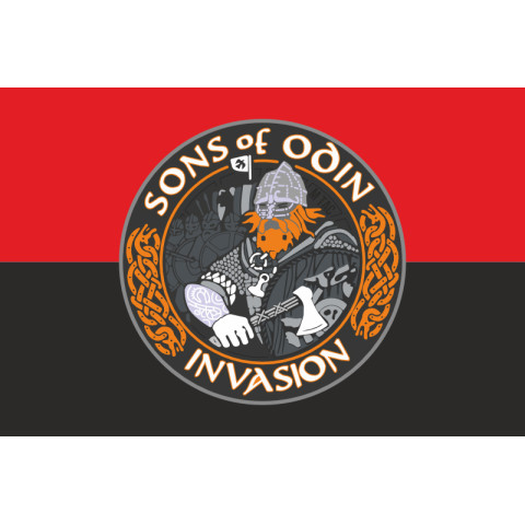 Флаг «SONS OF ODIN». Вариант-02