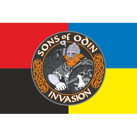 Флаг «SONS OF ODIN». Вариант-03