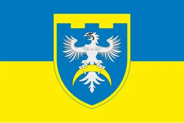 Флаг 186 ОБТрО (отдельный батальон ТрО) Сил ТрО ВСУ. Вариант-05