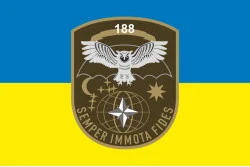 Прапор 188 КРЦ (командно-розвідувальний центр) ЗСУ. Варіант-01