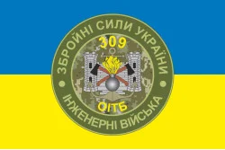 Прапор 309 ОІТБ (окремий інженерно-технічний батальйон) ЗСУ. Варіант-02 Прапор 309 ОІТБ (окремий інженерно-технічний батальйон) ЗСУ. Варіант-02