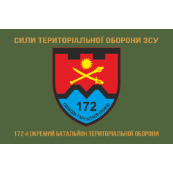 Прапор 172 ОБТрО (окремий батальйон ТрО) Сил ТрО ЗСУ. Варіант-04 Прапор 172 ОБТрО (окремий батальйон ТрО) Сил ТрО ЗСУ. Варіант-04