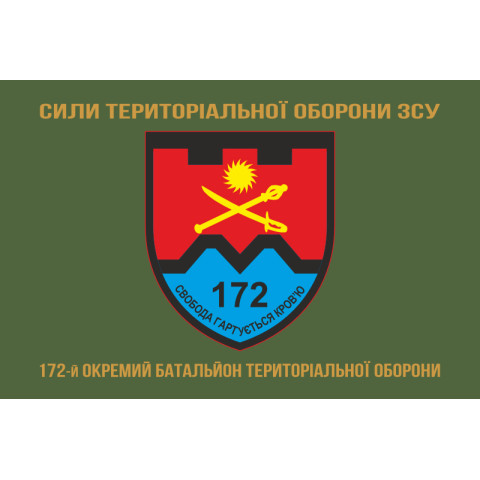 Прапор 172 ОБТрО (окремий батальйон ТрО) Сил ТрО ЗСУ. Варіант-04