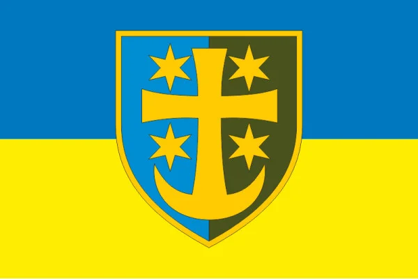Прапор 21 АК (армійський корпус) ЗСУ. Варіант-01