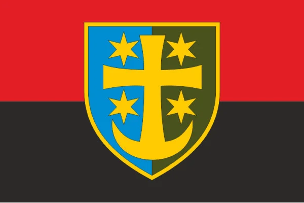 Прапор 21 АК (армійський корпус) ЗСУ. Варіант-03