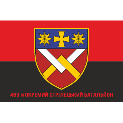 Флаг 463 ОСБ (отдельный стрелковый батальон) ВСУ. Вариант-04