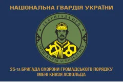 Флаг 25 ОБрООП (отдельная бригада охраны общественного порядка) НГУ. Вариант-07