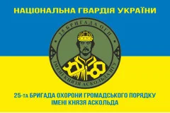 Флаг 25 ОБрООП (отдельная бригада охраны общественного порядка) НГУ. Вариант-09