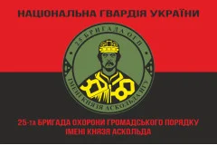 Флаг 25 ОБрООП (отдельная бригада охраны общественного порядка) НГУ. Вариант-11