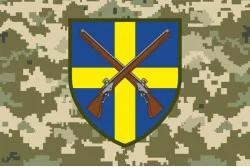 Прапор 144 ОМБр (окрема механізована бригада) ЗСУ. Варіант-06 Прапор 144 ОМБр (окрема механізована бригада) ЗСУ. Варіант-06