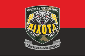 Прапор 54 ОМБр, 1 Мехбат (механізований батальйон) ЗСУ. Варіант-03