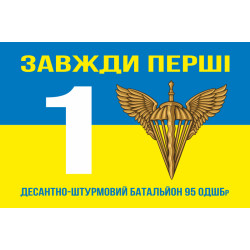 Флаг 1 ДШБ (десантно-штурмовый батальон) 95 ОДШБр ВСУ. Вариант-05