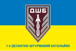 Флаг 1 ДШБ (десантно-штурмовый батальон) 95 ОДШБр ВСУ. Вариант-10