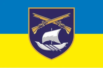 Прапор 22 ОМБр (окрема механізована бригада) ЗСУ, ОМПБ. Варіант-01