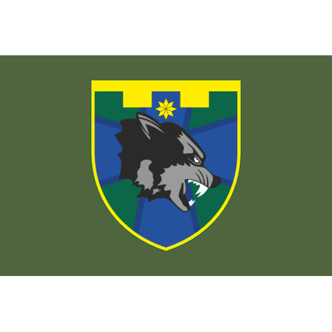 Прапор Батальйону «Самарівські вовки» 108 ОБрТрО Сил ТрО ЗСУ. Варіант-03 Прапор Батальйону «Самарівські вовки» 108 ОБрТрО Сил ТрО ЗСУ. Варіант-03