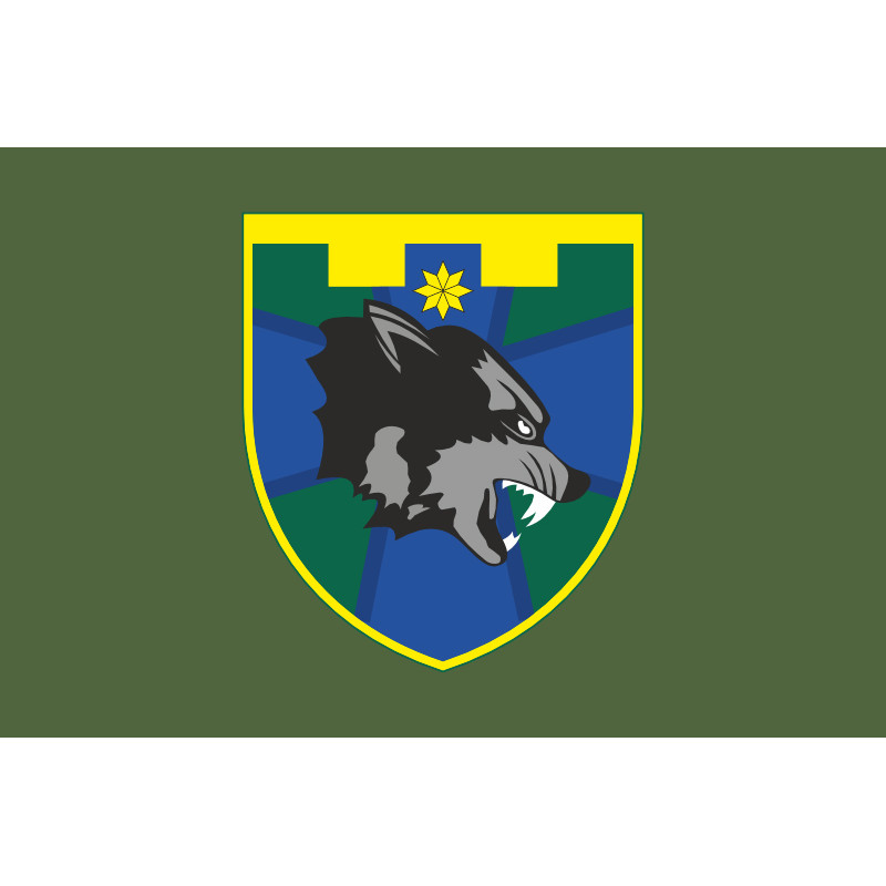 Прапор Батальйону «Самарівські вовки» 108 ОБрТрО Сил ТрО ЗСУ. Варіант-03 Прапор Батальйону «Самарівські вовки» 108 ОБрТрО Сил ТрО ЗСУ. Варіант-03