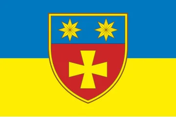 Прапор 143 ОМБр (окрема механізована бригада) ЗСУ. Варіант-01 Прапор 143 ОМБр (окрема механізована бригада) ЗСУ. Варіант-01