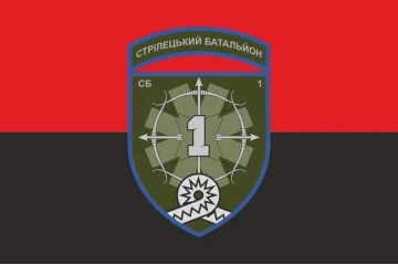 Флаг 1 СБ (стрелковый батальон) 59 ОШБр ВСУ. Вариант-02