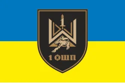 Флаг 1 ОШП (отдельный штурмовой полк) ВСУ. Вариант-01