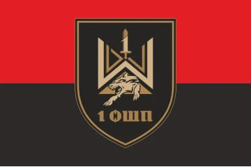 Флаг 1 ОШП (отдельный штурмовой полк) ВСУ. Вариант-03
