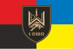 Флаг 1 ОШП (отдельный штурмовой полк) ВСУ. Вариант-05