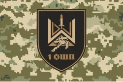 Флаг 1 ОШП (отдельный штурмовой полк) ВСУ. Вариант-06