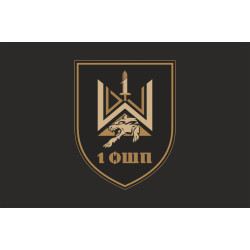 Флаг 1 ОШП (отдельный штурмовой полк) ВСУ. Вариант-08 Флаг 1 ОШП (отдельный штурмовой полк) ВСУ. Вариант-08