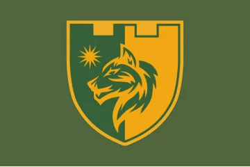 Прапор 515 ОБТрО (окремий батальйон ТрО) Сил ТрО ЗСУ «Залізні вовки». Варіант-03 Прапор 515 ОБТрО (окремий батальйон ТрО) Сил ТрО ЗСУ «Залізні вовки». Варіант-03