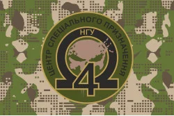 Прапор 4 ОЗСпП (Окремий загін спеціального призначення) «Омега» НГУ. Варіант-10