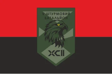 Флаг 5 ШБ (штурмовой батальон) 92 ОШБр ВСУ. Вариант-03