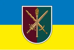 Флаг Факультета подготовки специалистов ДШВ и МП Военной академии города Одесса. Вариант-01 Флаг Факультета подготовки специалистов ДШВ и МП Военной академии города Одесса. Вариант-01
