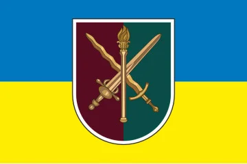 Флаг Факультета подготовки специалистов ДШВ и МП Военной академии города Одесса. Вариант-01 Флаг Факультета подготовки специалистов ДШВ и МП Военной академии города Одесса. Вариант-01