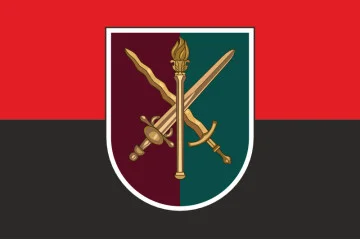 Флаг Факультета подготовки специалистов ДШВ и МП Военной академии города Одесса. Вариант-03 Флаг Факультета подготовки специалистов ДШВ и МП Военной академии города Одесса. Вариант-03