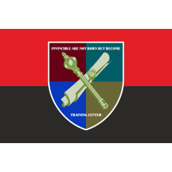 Флаг Центра повышения квалификации Военной академии города Одесса. Вариант-03