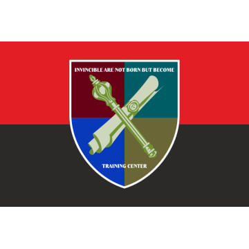 Флаг Центра повышения квалификации Военной академии города Одесса. Вариант-03 Флаг Центра повышения квалификации Военной академии города Одесса. Вариант-03