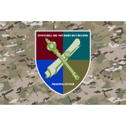 Флаг Центра повышения квалификации Военной академии города Одесса. Вариант-06
