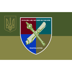 Флаг Центра повышения квалификации Военной академии города Одесса. Вариант-07