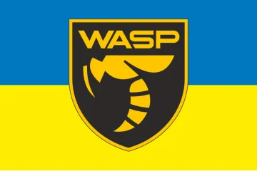 Флаг Подразделения БПЛА «WASP» Украинского легиона ВСУ. Вариант-01 Флаг Подразделения БПЛА «WASP» Украинского легиона ВСУ. Вариант-01