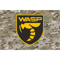 Флаг Подразделения БПЛА «WASP» Украинского легиона ВСУ. Вариант-06 Флаг Подразделения БПЛА «WASP» Украинского легиона ВСУ. Вариант-06