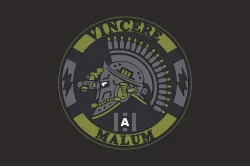 Прапор Підрозділу «Vincere Malum» ГУР МОУ. Варіант-06 Прапор Підрозділу «Vincere Malum» ГУР МОУ. Варіант-06