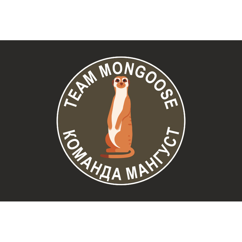 Флаг Команды «Мангуст» ГУР МОУ. Вариант-06 Флаг Команды «Мангуст» ГУР МОУ. Вариант-06