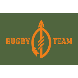 Флаг ББпС (батальон беспилотных систем) «Rugby Team» 129 ОТМБр ВСУ. Вариант-09