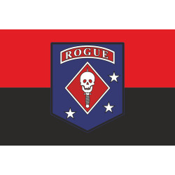 Прапор Команди «Rogue» ГУР МОУ. Варіант-03