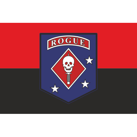 Прапор Команди «Rogue» ГУР МОУ. Варіант-03