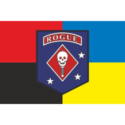 Прапор Команди «Rogue» ГУР МОУ. Варіант-04