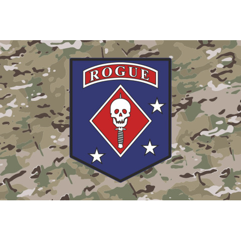 Прапор Команди «Rogue» ГУР МОУ. Варіант-05