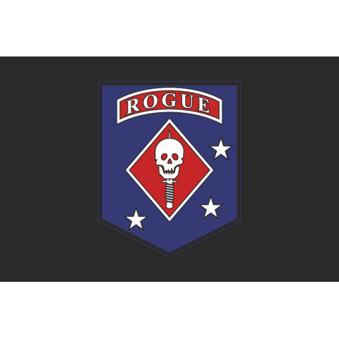 Прапор Команди «Rogue» ГУР МОУ. Варіант-07
